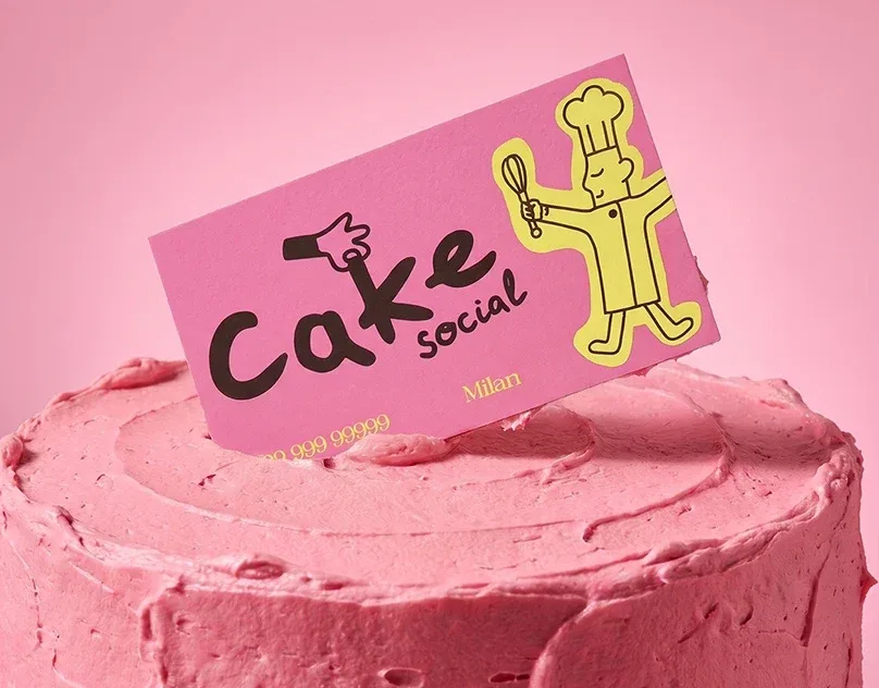 Behance 设计精选 | Cake Social bakery brand identity-多模态AI