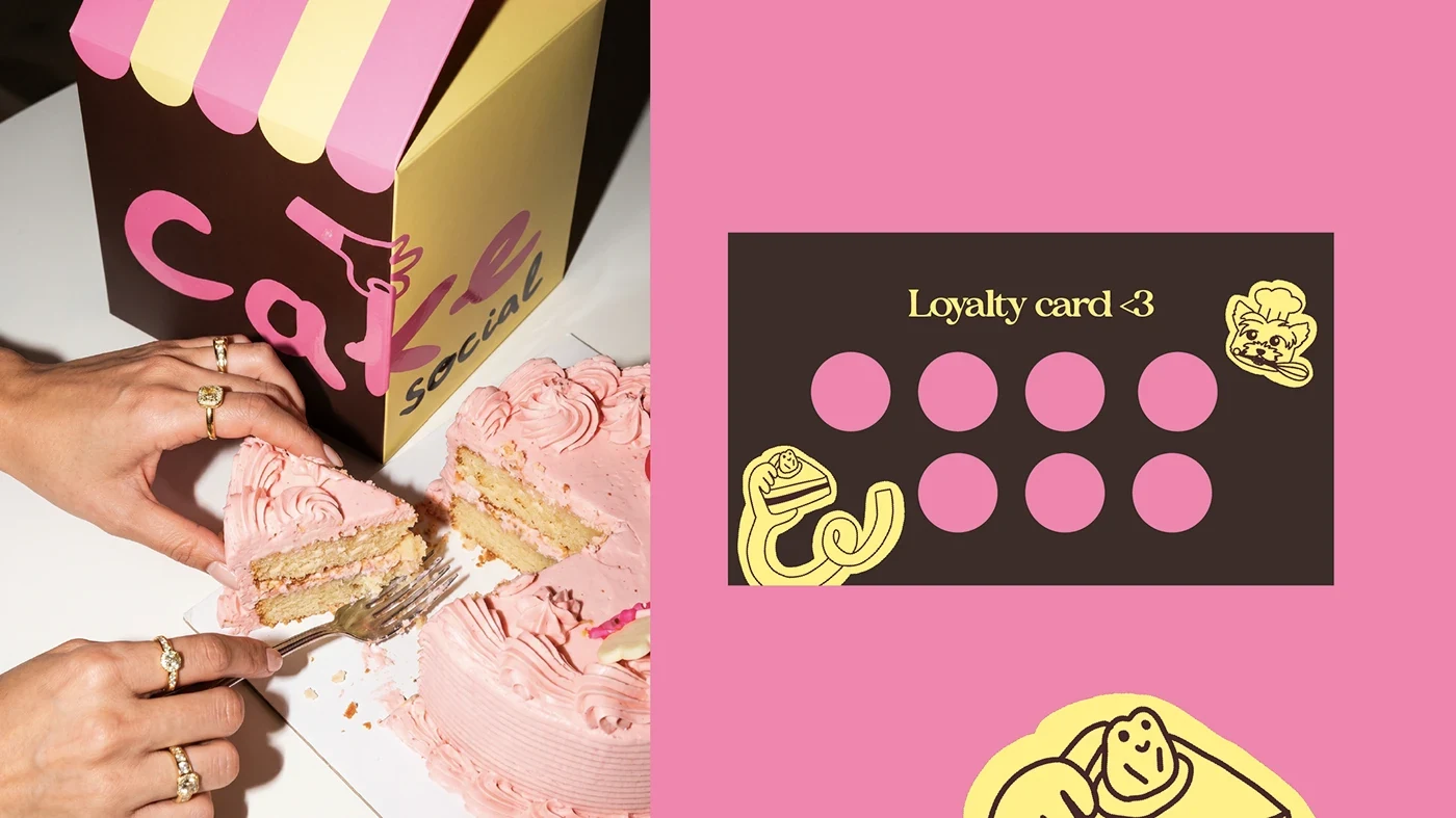 Behance 设计精选 | Cake Social bakery brand identity-多模态AI