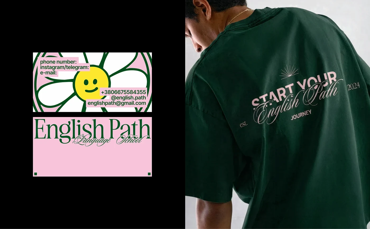 Behance 设计精选 | ENGLISH PATH — BRAND IDENTITY FOR LANGUAGE SCHOOL-多模态AI