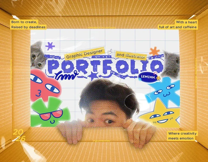 Behance 设计精选 | PORTFOLIO 2026 - GRAPHIC DESIGNER & ILLUSTRATOR-多模态AI