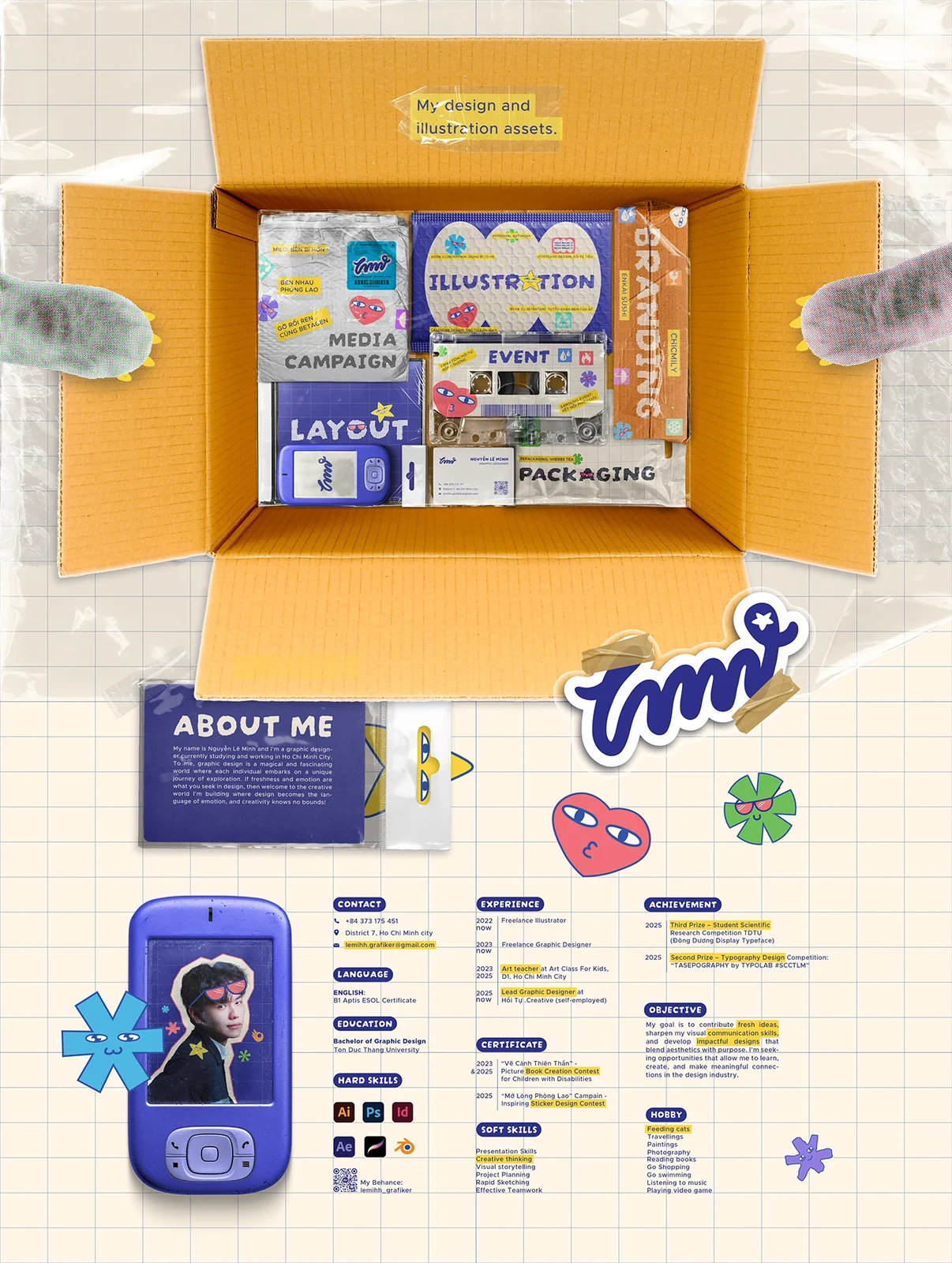 Behance 设计精选 | PORTFOLIO 2026 - GRAPHIC DESIGNER & ILLUSTRATOR-多模态AI
