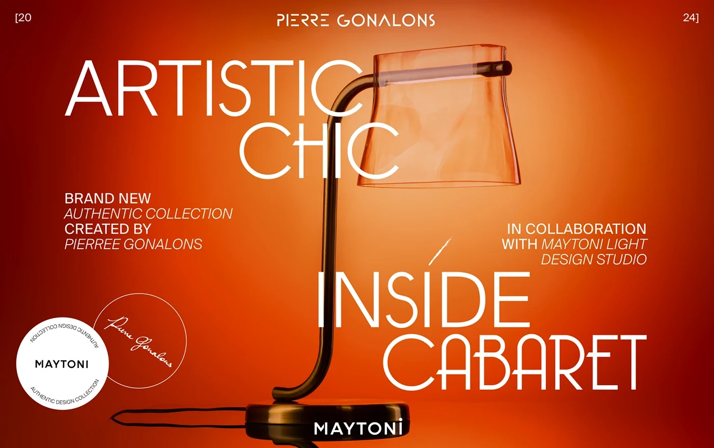 Behance 设计精选 | IDENTITY, WEB & EXHIBITION DESIGN | MAYTONI CABARET-多模态AI