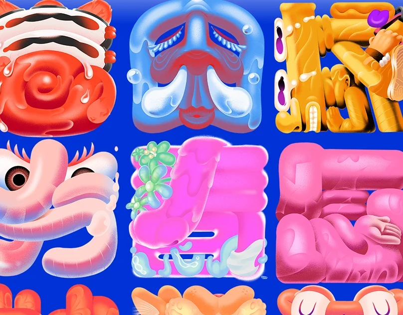 Behance 设计精选 | Typeface | 见字如面-多模态AI