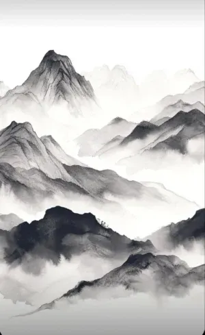 Pinterest 设计灵感 | 山水画设计灵感