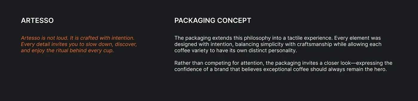 Behance 设计精选 | ARTESSO COFFEE | BRAND IDENTITY DESIGN-多模态AI