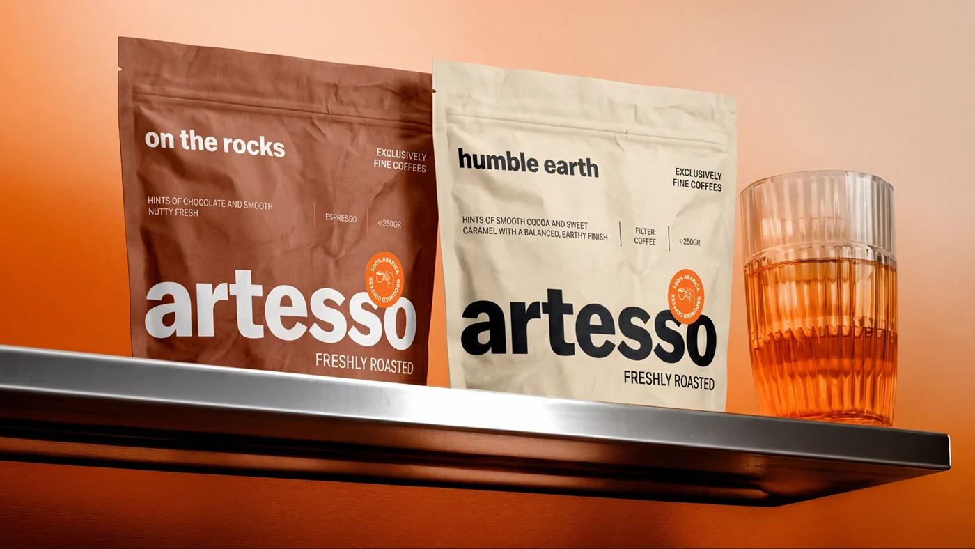 Behance 设计精选 | ARTESSO COFFEE | BRAND IDENTITY DESIGN-多模态AI
