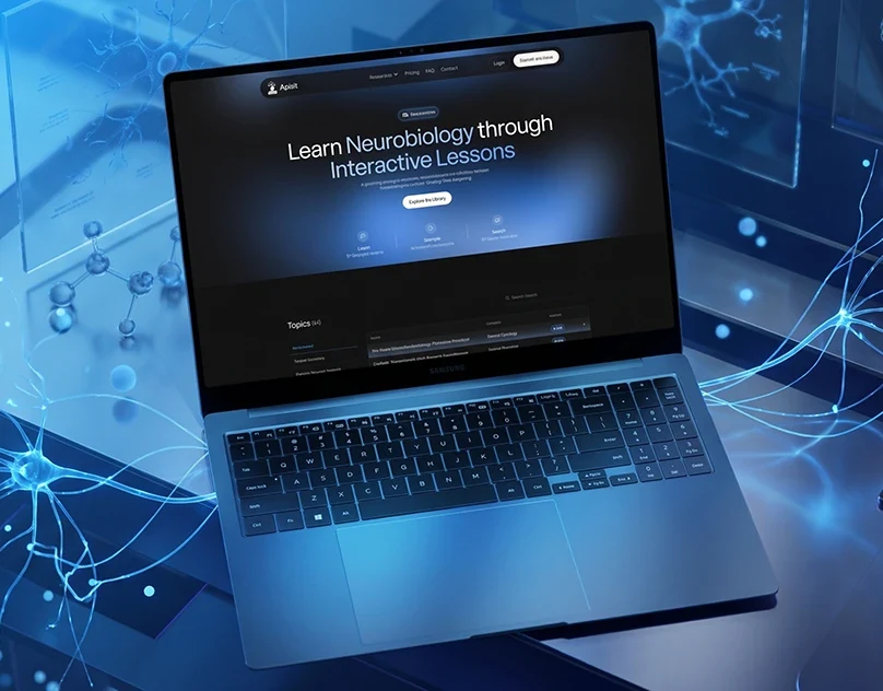 Behance 设计精选 | APVist — Interactive Neurobiology Learning Platform-多模态AI