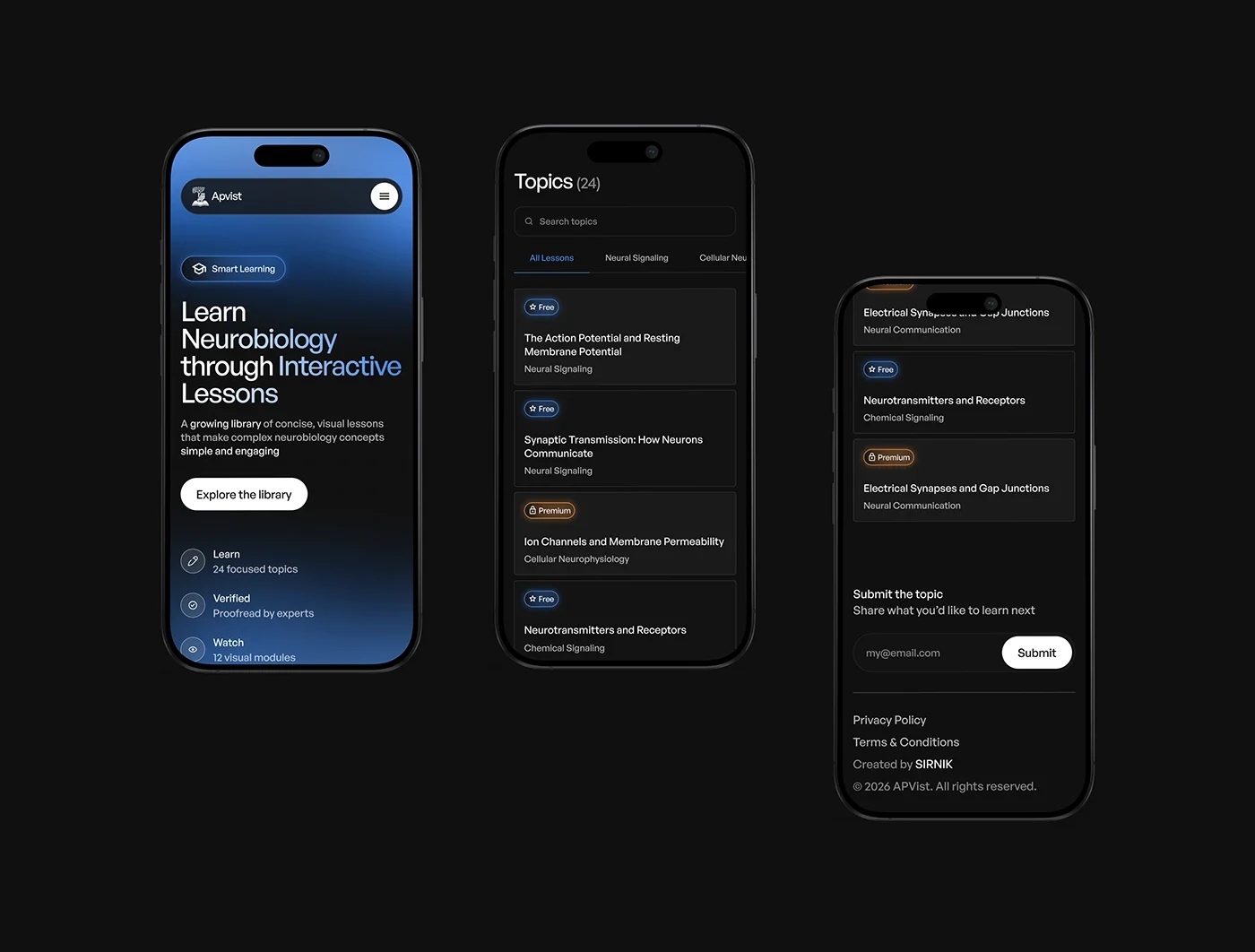 Behance 设计精选 | APVist — Interactive Neurobiology Learning Platform-多模态AI