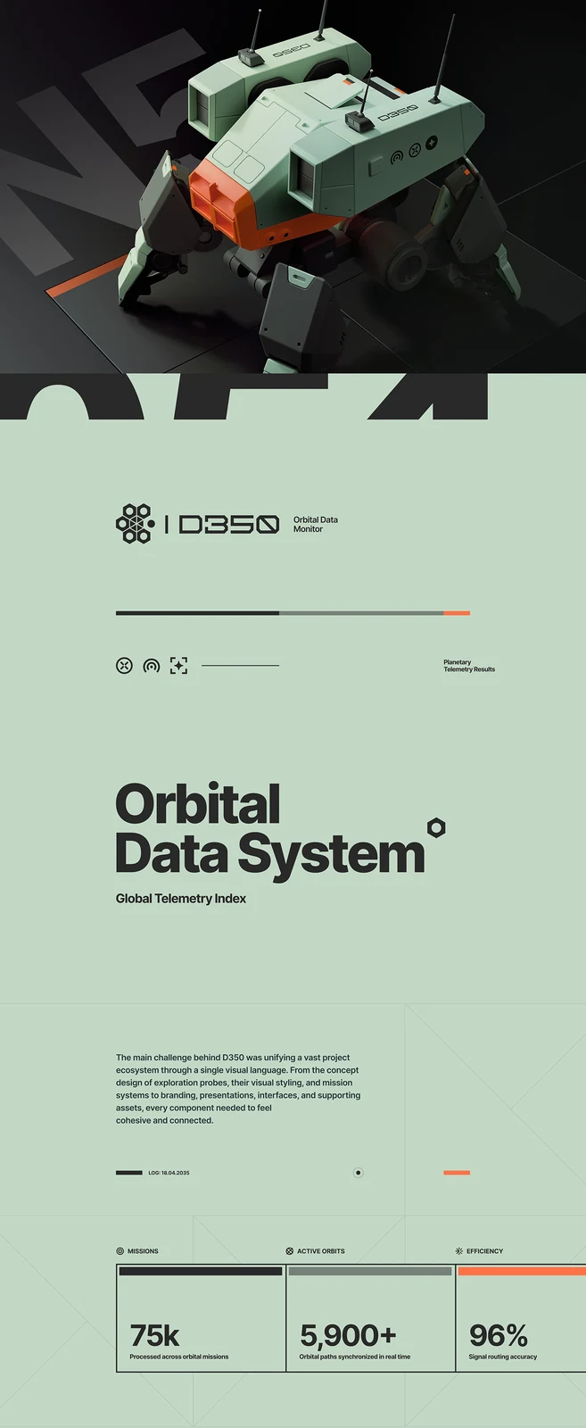 Behance 设计精选 | D350 Telemetry Index-多模态AI