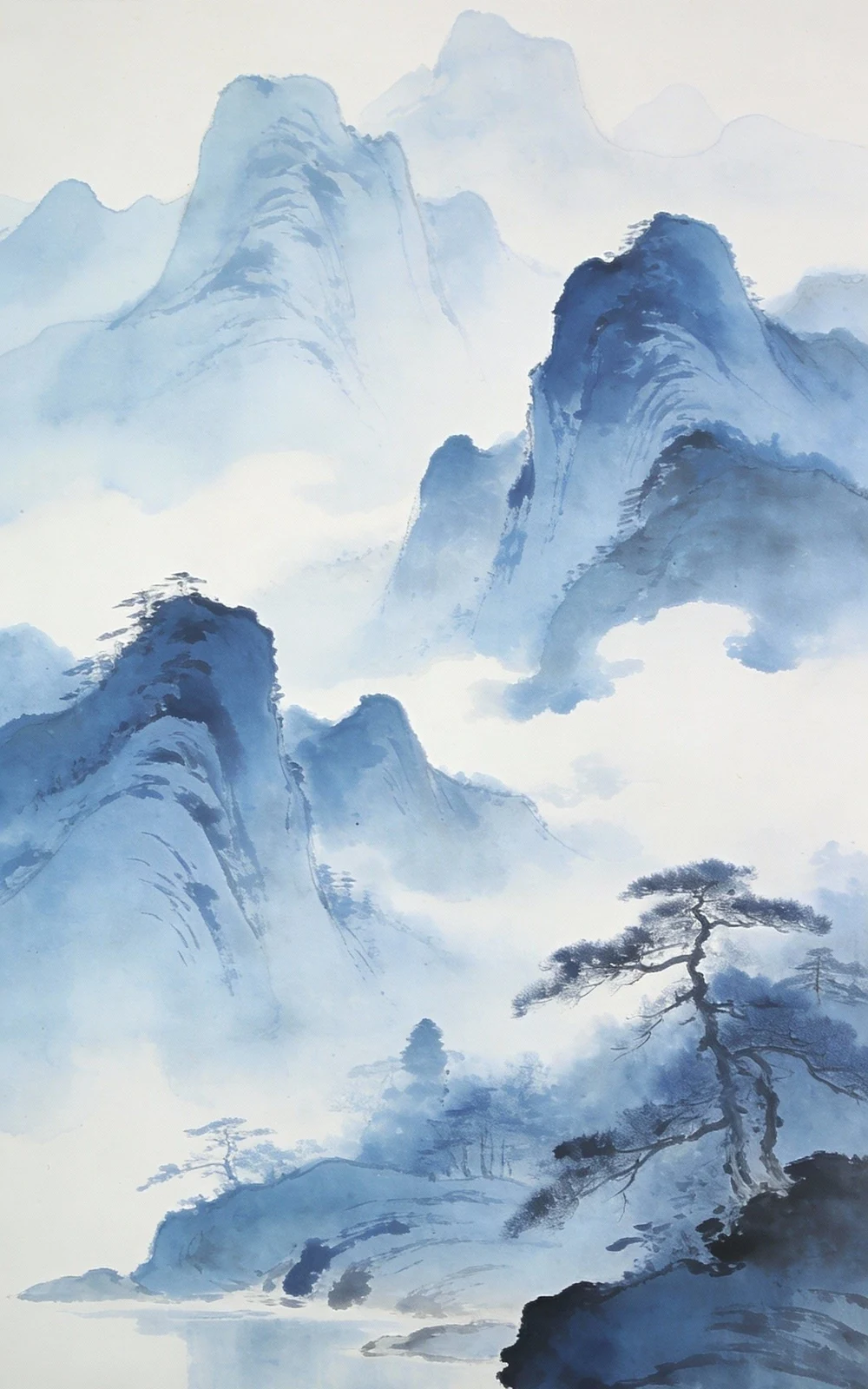 Pinterest 设计灵感 | 山水画设计灵感-多模态AI
