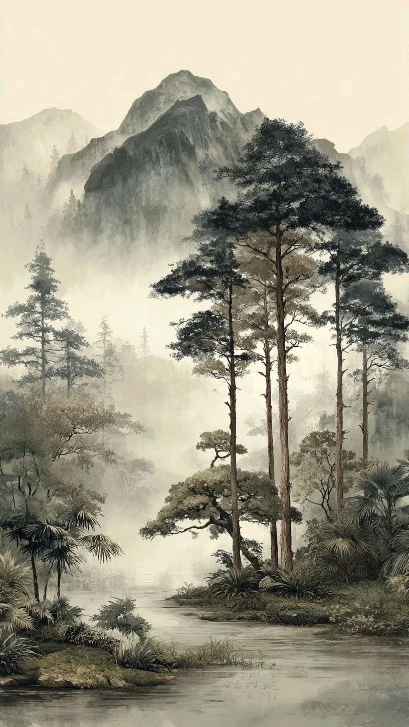Pinterest 设计灵感 | 山水畫 #aiart-多模态AI