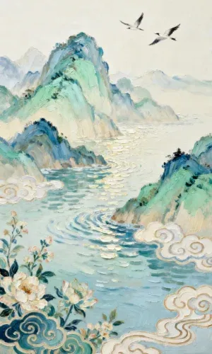 Pinterest 设计灵感 | 山水画设计灵感