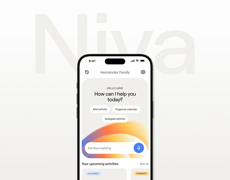 Behance 设计精选 | Niva | AI family assistant-多模态AI
