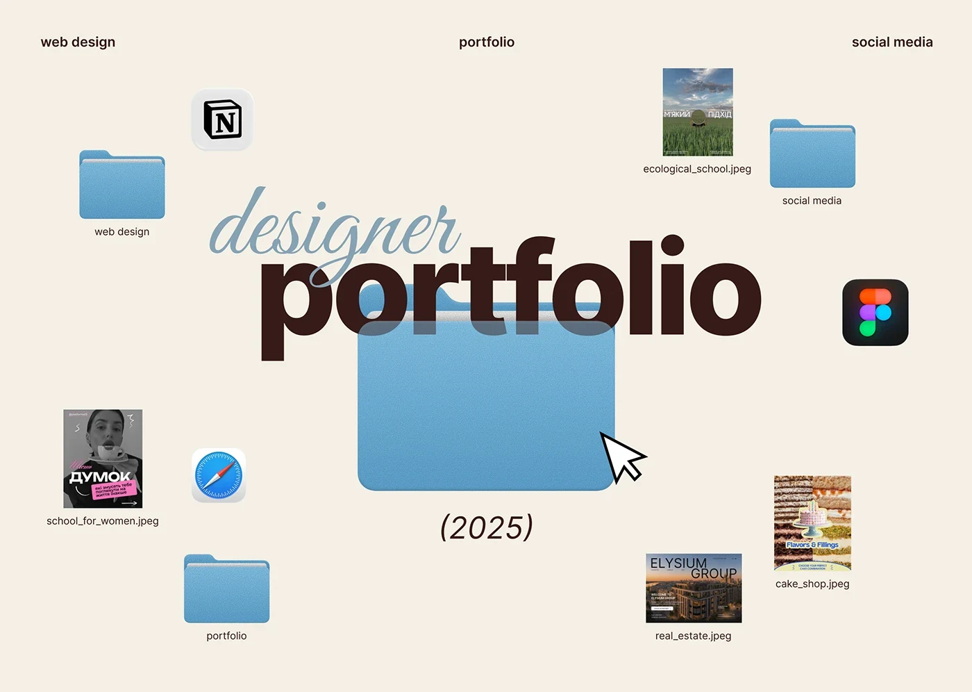 Behance 设计精选 | PORTFOLIO 2025 | web design & social media design-多模态AI