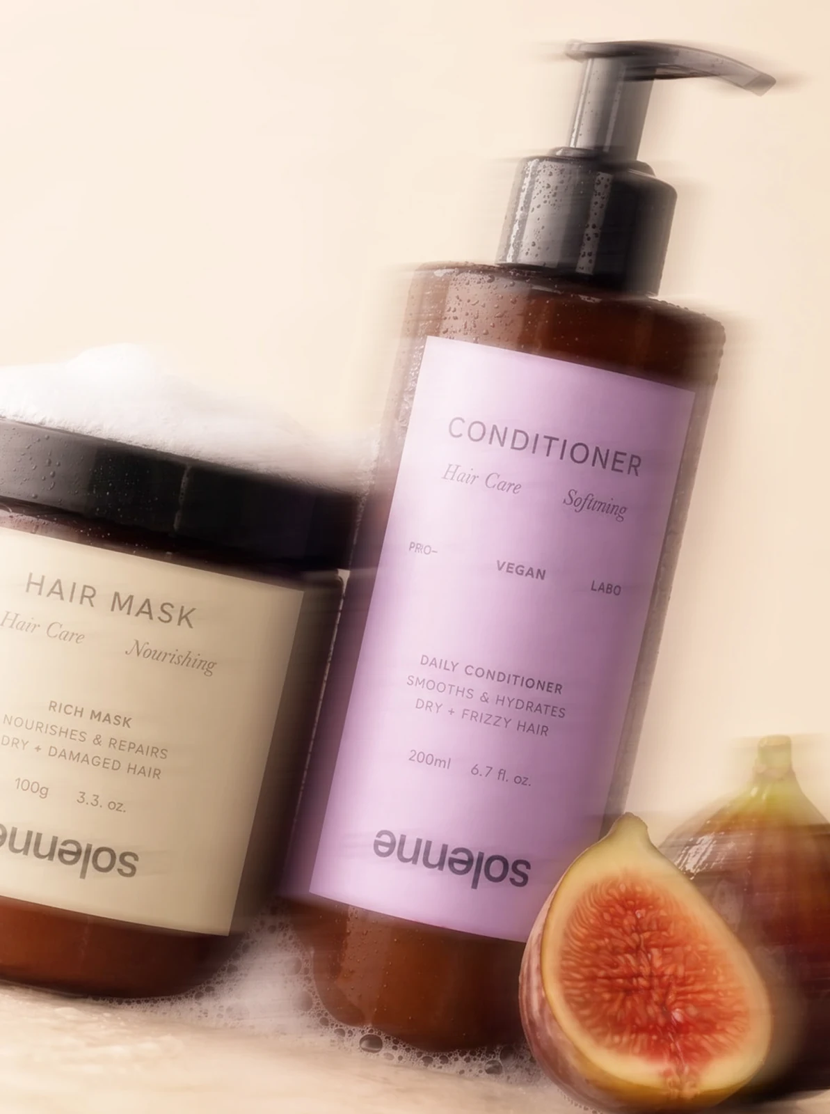 Behance 设计精选 | solenne - skincare hair and packaging / logo design-多模态AI