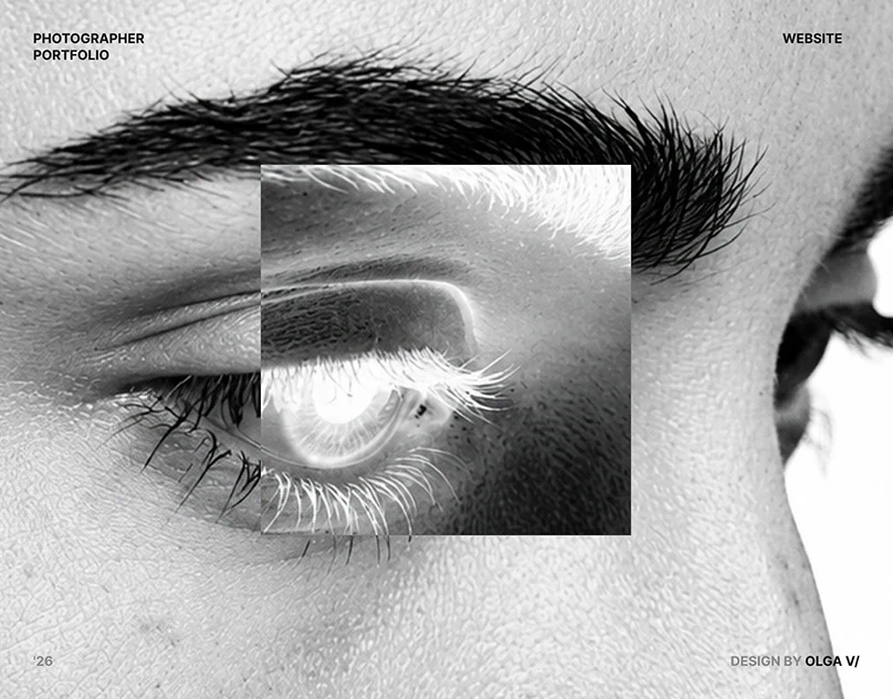 Behance 设计精选 | Photographer's portfolio | Landing page | UX/UI design-多模态AI