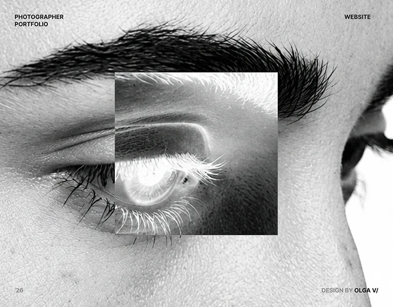 Behance 设计精选 | Photographer's portfolio | Landing page | UX/UI design-多模态AI
