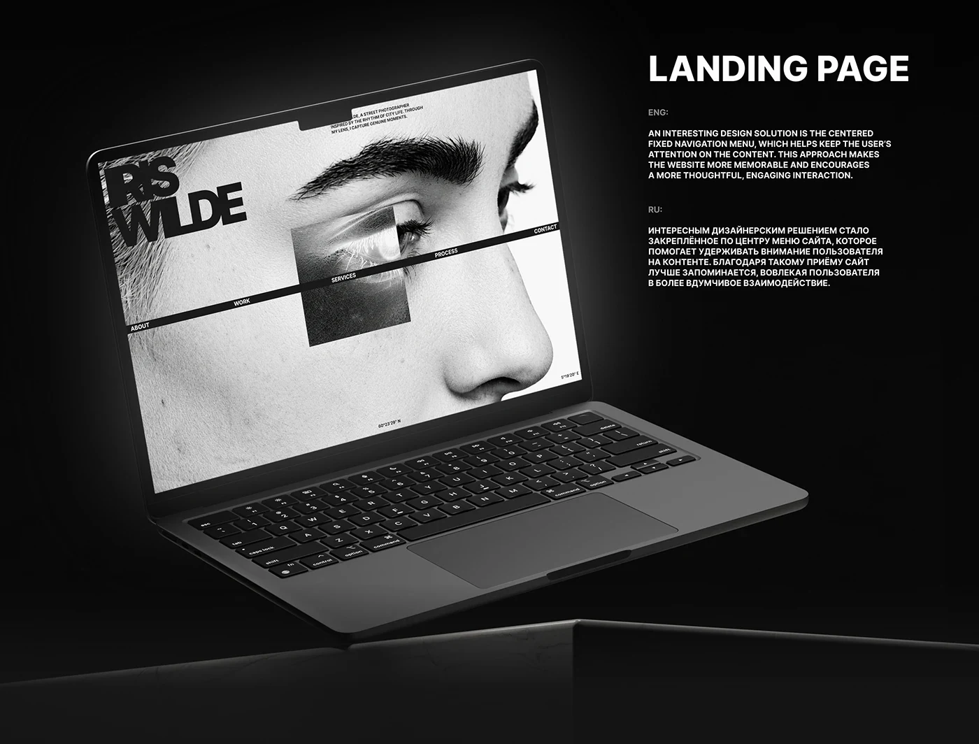 Behance 设计精选 | Photographer's portfolio | Landing page | UX/UI design-多模态AI