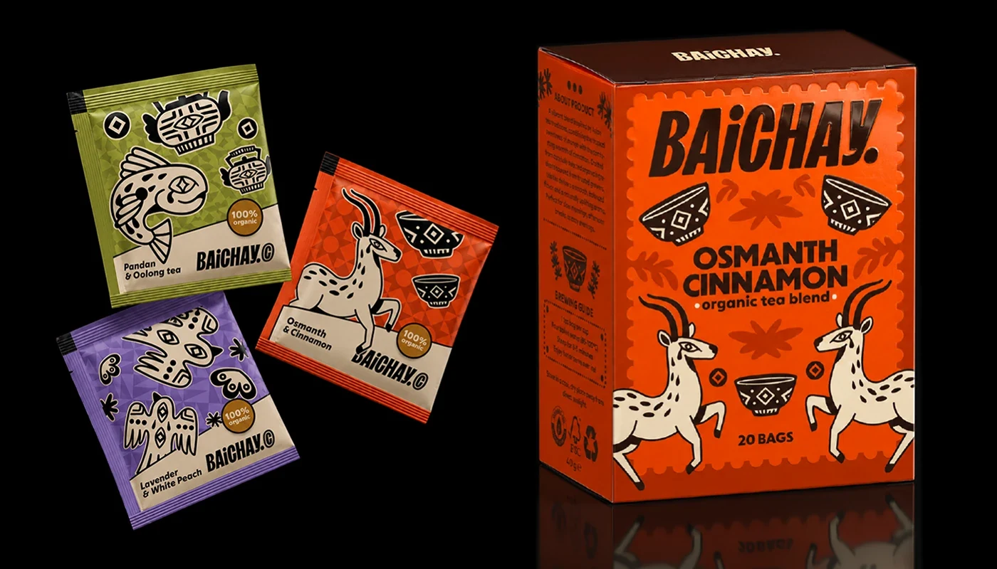 Behance 设计精选 | BAICHAY/ TEA BRAND/ IDENTITY-多模态AI