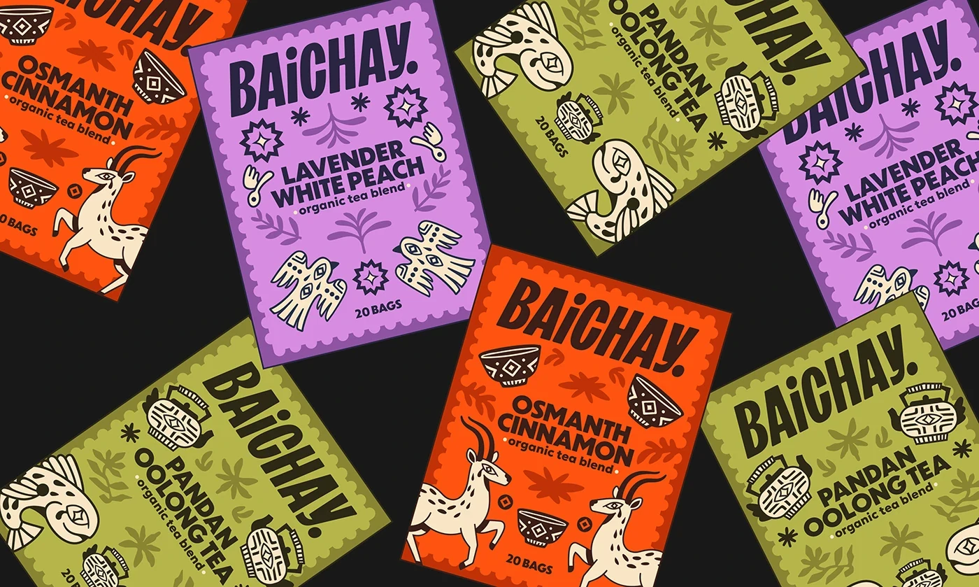 Behance 设计精选 | BAICHAY/ TEA BRAND/ IDENTITY-多模态AI