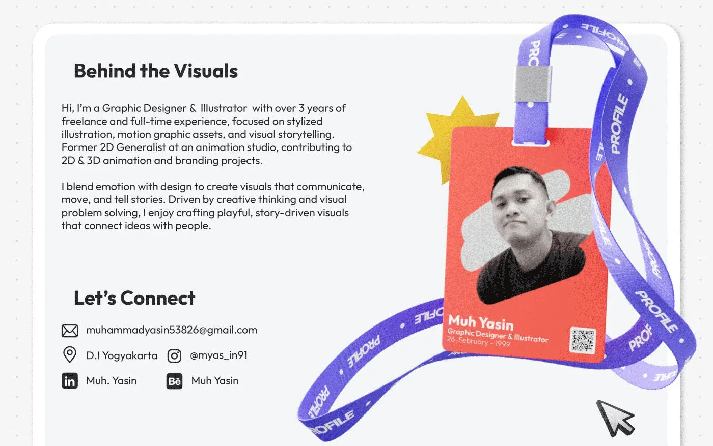 Behance 设计精选 | Creative Portfolio 2026_Muh Yasin-多模态AI