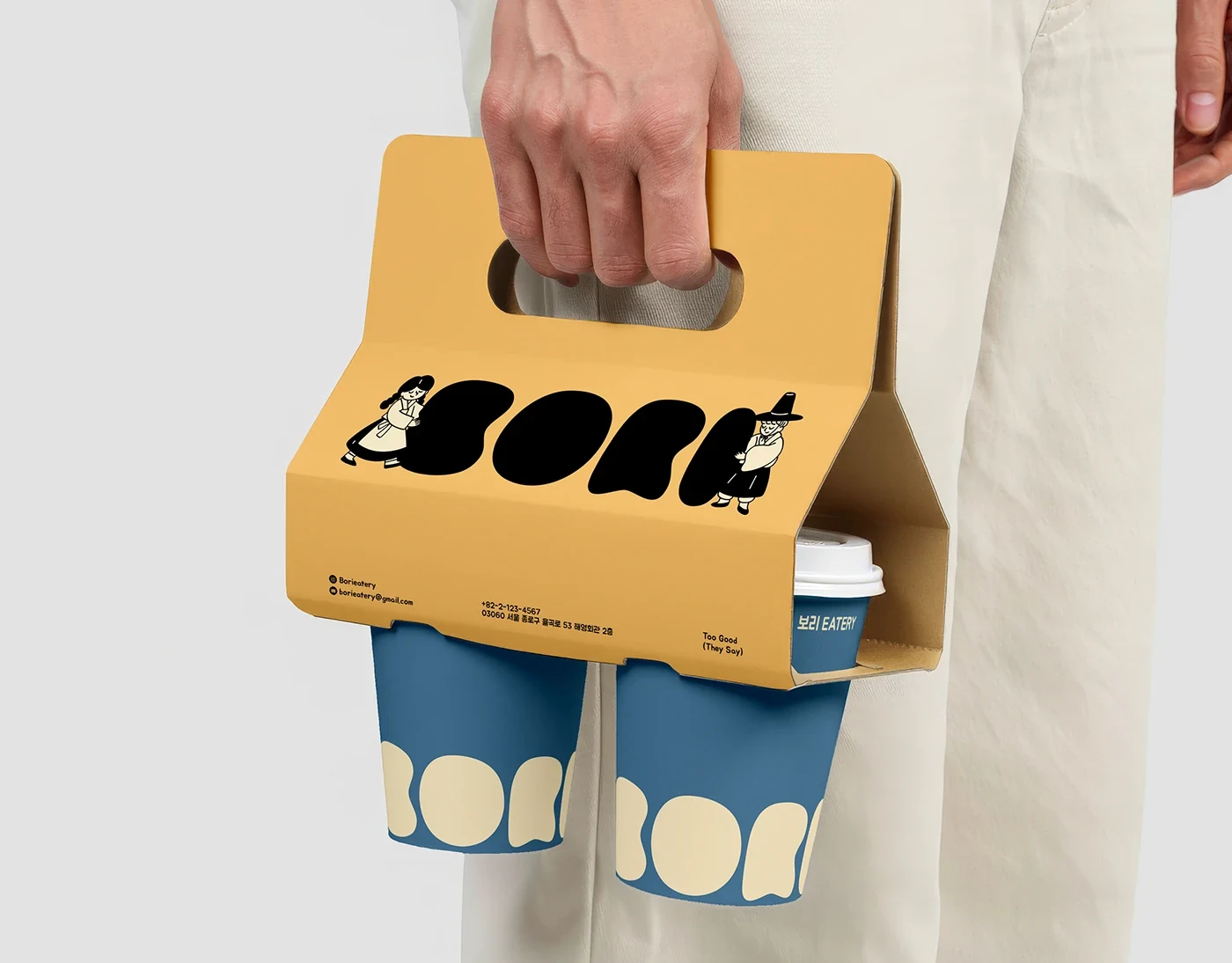 Behance 设计精选 | Visual Brand Identity for Bori Cafe-多模态AI