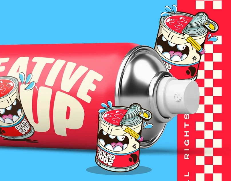 Behance 设计精选 | Creative Soup Branding & Character Design-多模态AI