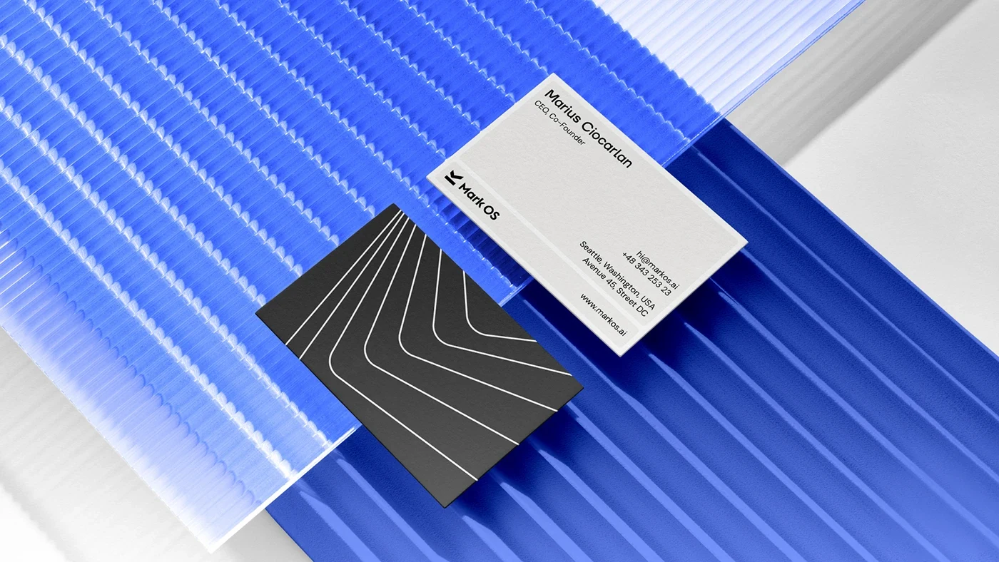 Behance 设计精选 | Mark OS, Brand Identity & Web Design for an AI Platform-多模态AI