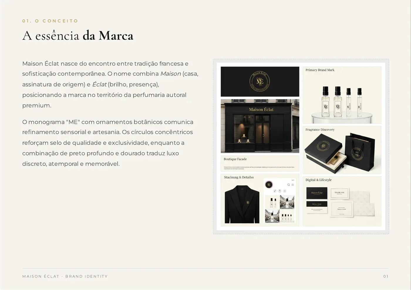 Behance 设计精选 | Identidade Visual - Maison Éclat-多模态AI
