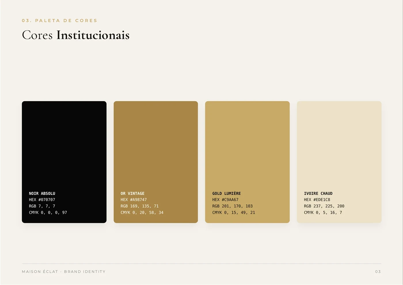 Behance 设计精选 | Identidade Visual - Maison Éclat-多模态AI
