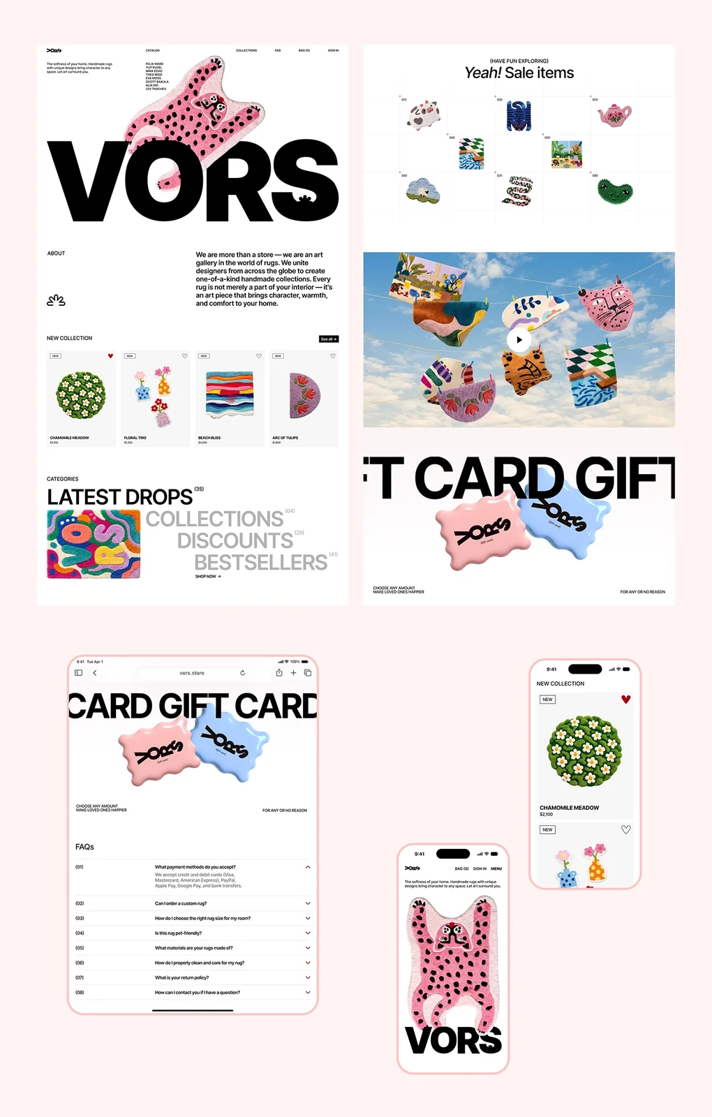 Behance 设计精选 | VORS ONLINE STORE WEBSITE-多模态AI