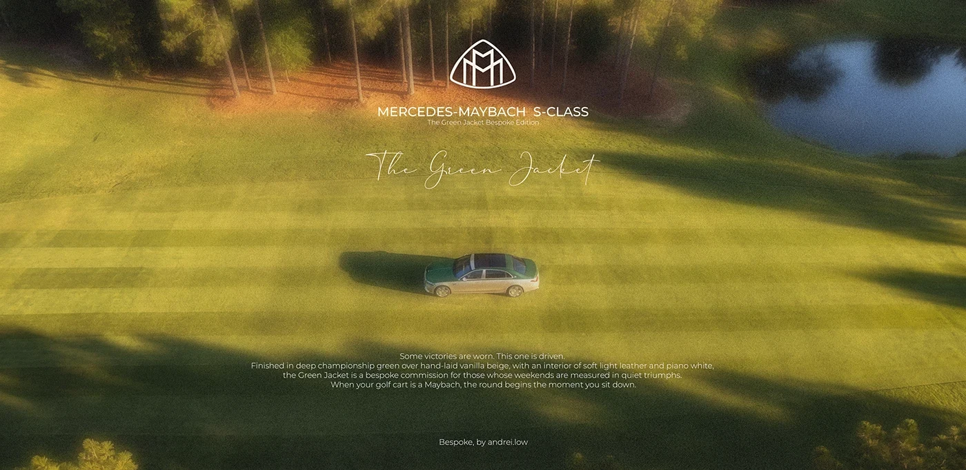 Behance 设计精选 | Maybach S-Class 2027 The Green Jacket Edition-多模态AI