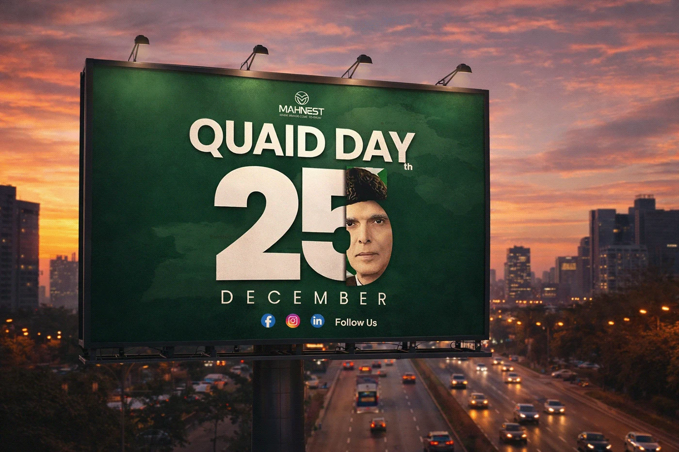 Behance 设计精选 | Iqbal Day & Quaid-e-Azam Tribute Posters-多模态AI