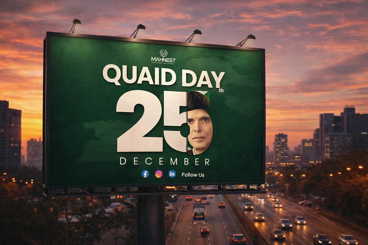 Behance 设计精选 | Iqbal Day & Quaid-e-Azam Tribute Posters-多模态AI