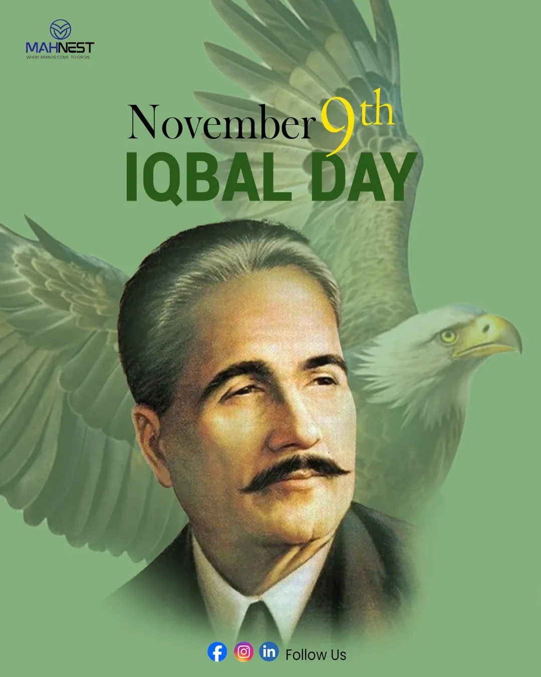 Behance 设计精选 | Iqbal Day & Quaid-e-Azam Tribute Posters-多模态AI