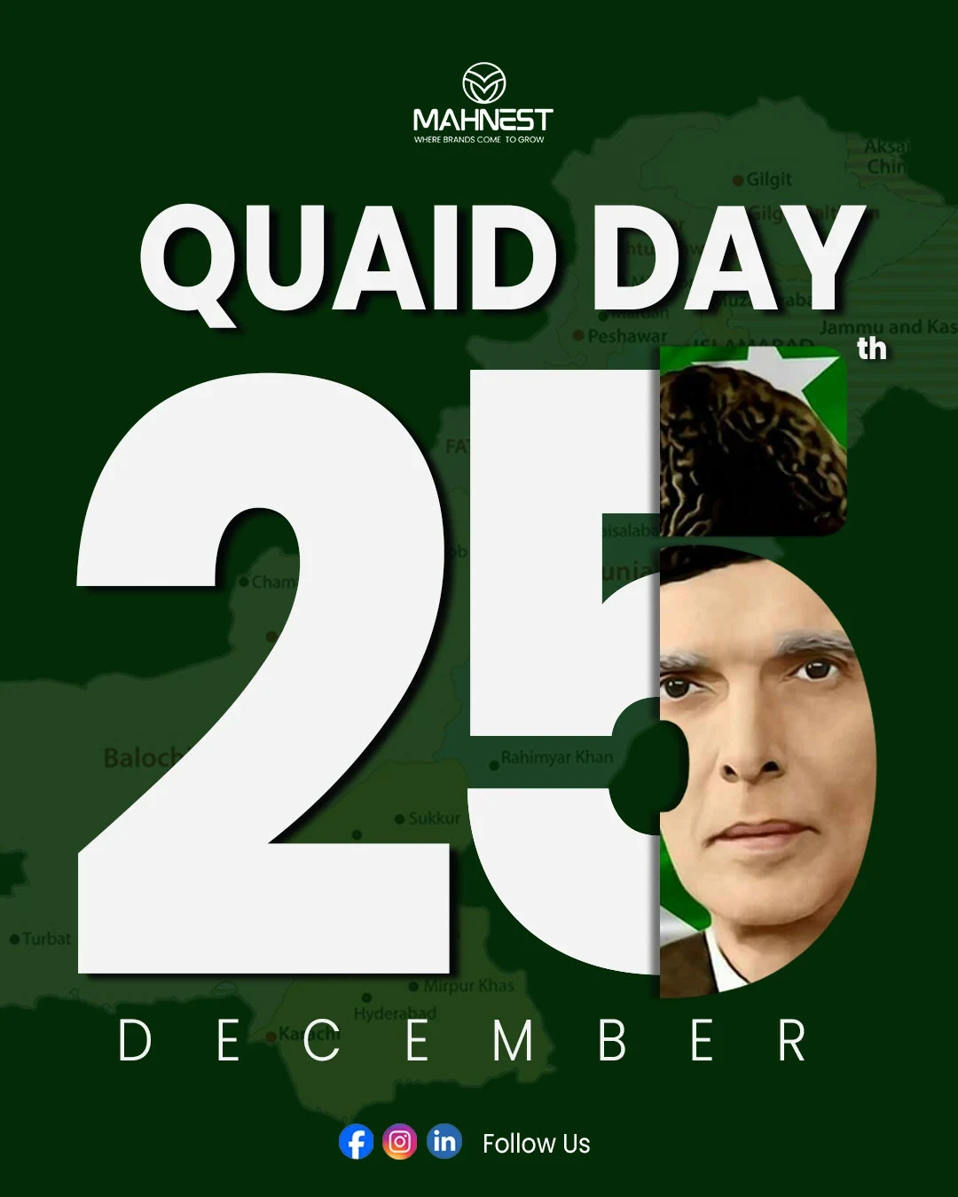 Behance 设计精选 | Iqbal Day & Quaid-e-Azam Tribute Posters-多模态AI