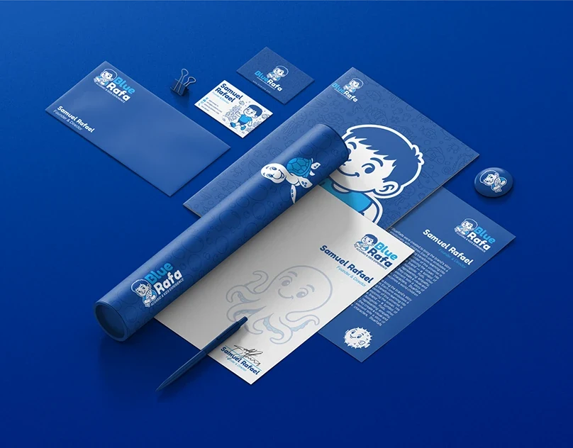 Behance 设计精选 | BlueRafa - Visual Identity for Kids Aquarium-多模态AI