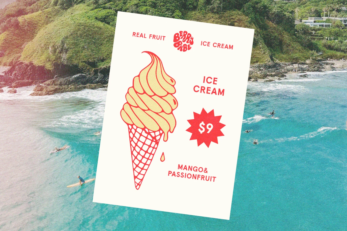Behance 设计精选 | Brand Identity for Berry Babe Byron Bay Ice Cream-多模态AI