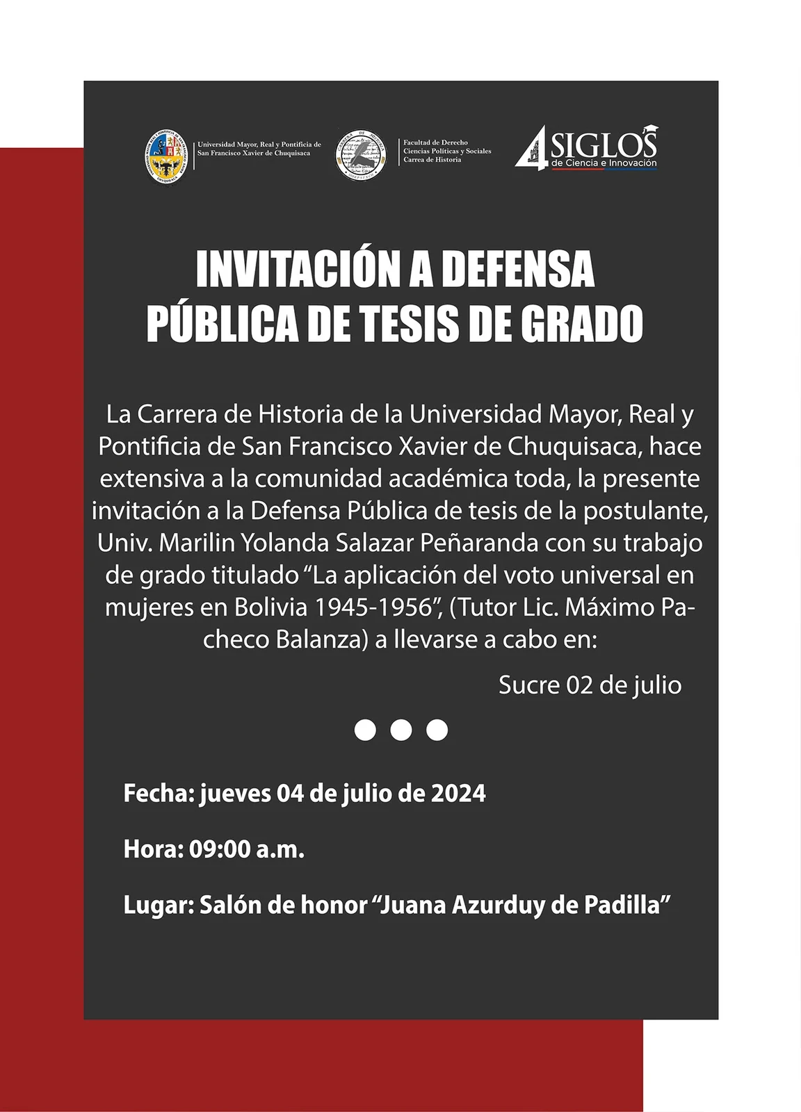 Behance 设计精选 | Graphic-Design (USFX Carrera de Historia)-多模态AI