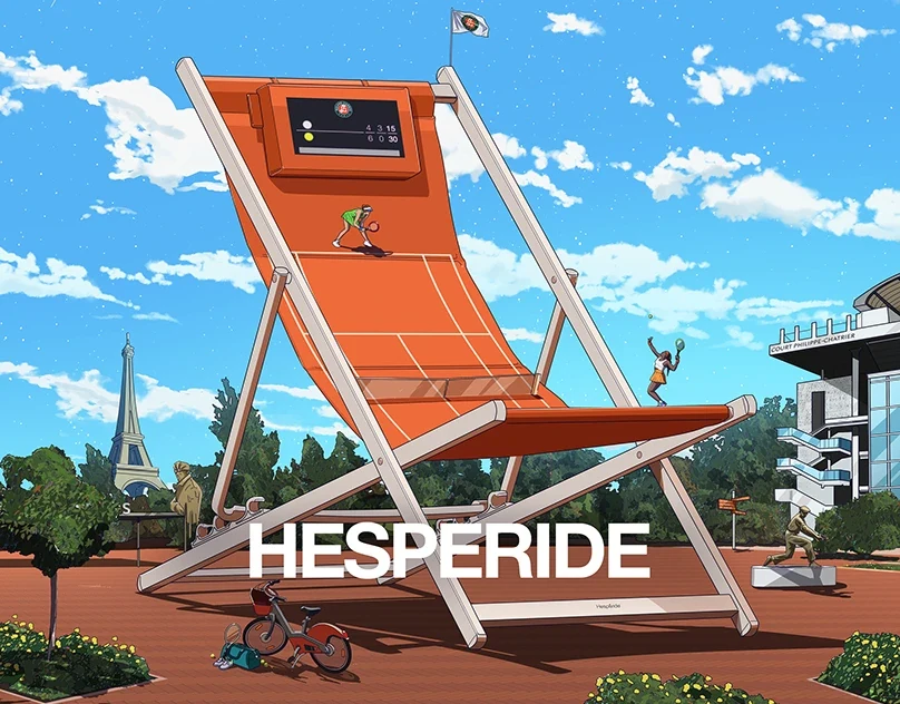 Behance 设计精选 | Hesperide x Roland-Garros-多模态AI