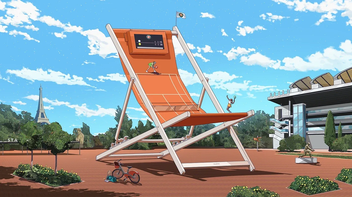 Behance 设计精选 | Hesperide x Roland-Garros-多模态AI