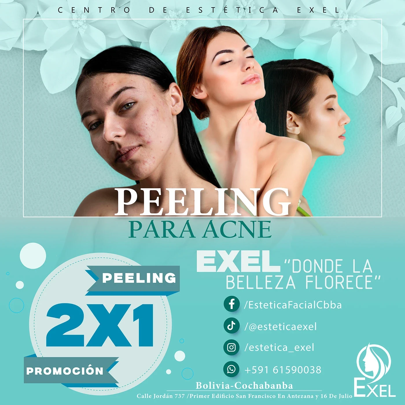 Behance 设计精选 | Graphic-Design (EXEL SALON DE BELLEZA)-多模态AI