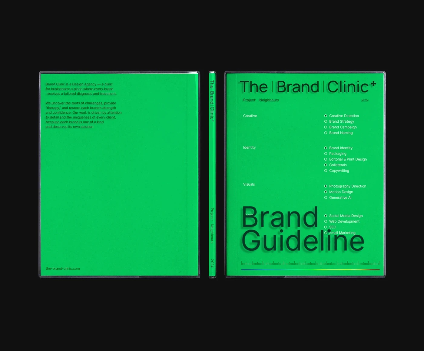 Behance 设计精选 | The | Brand | Clinic — Design Agency; Brand Identity-多模态AI