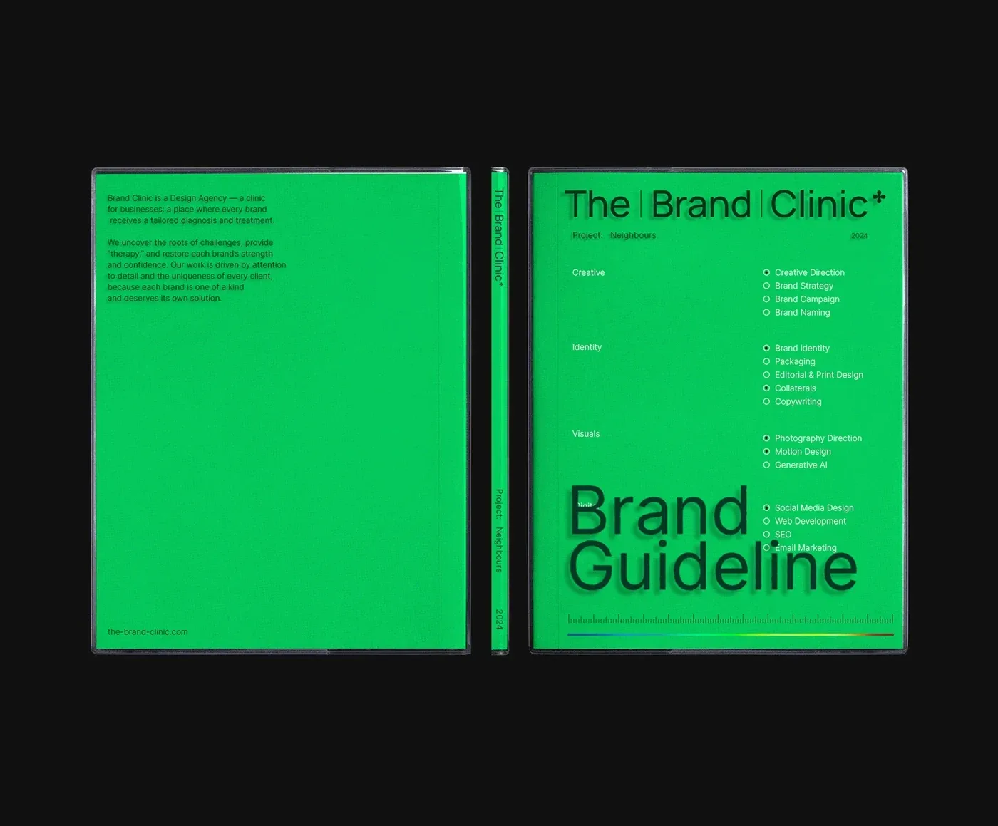Behance 设计精选 | The | Brand | Clinic — Design Agency; Brand Identity-多模态AI