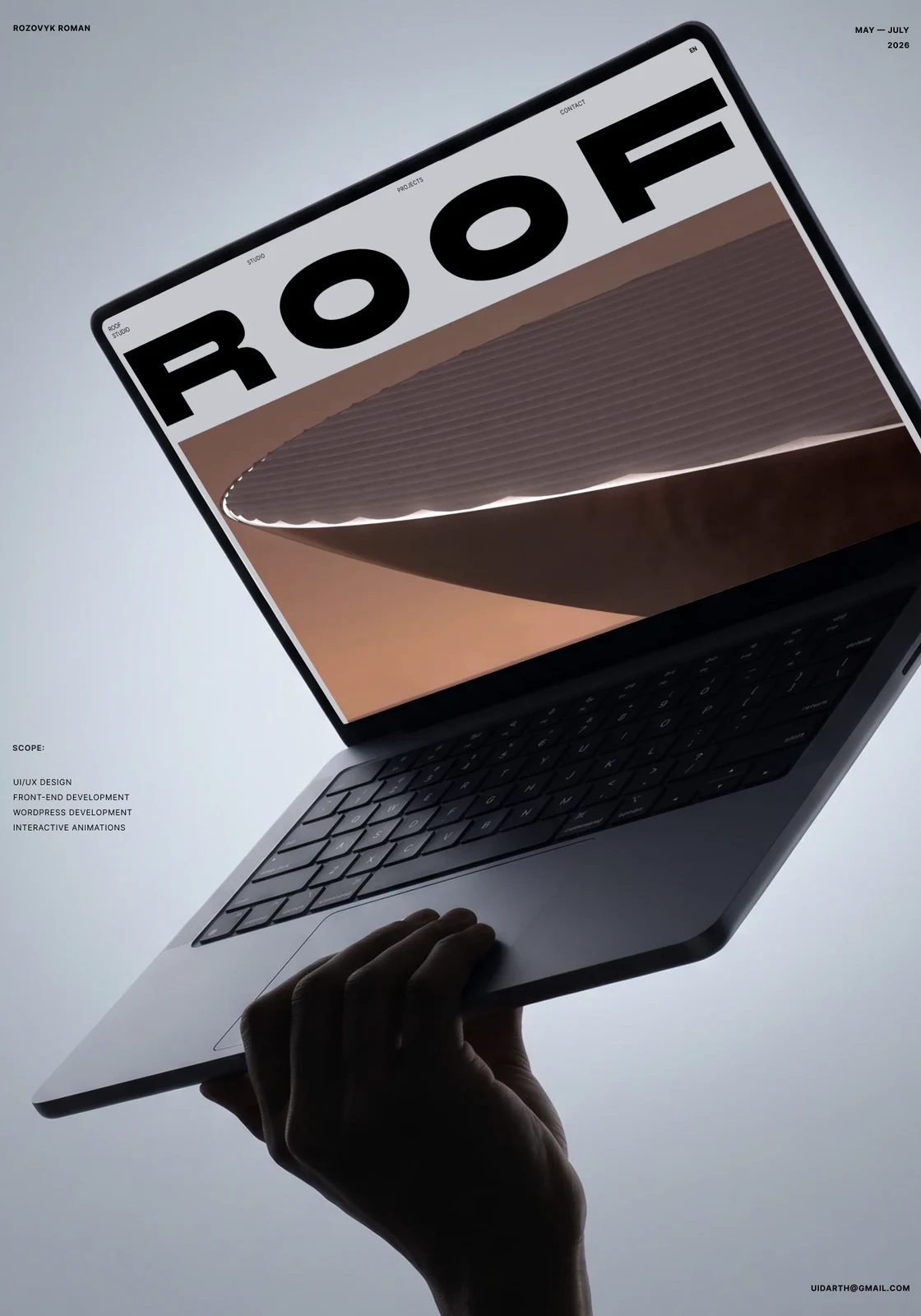 Behance 设计精选 | ROOF — Architecture Studio & Real Estate Website-多模态AI