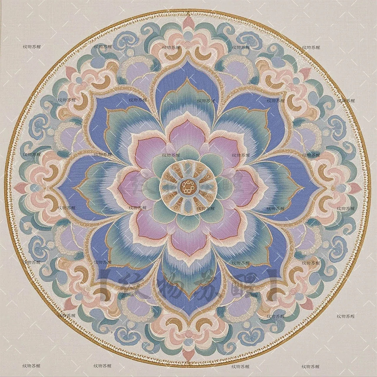 站酷设计精选 | 国风对称花卉纹样 宝相花 / 梅 / 茉莉曼陀罗素材-多模态AI