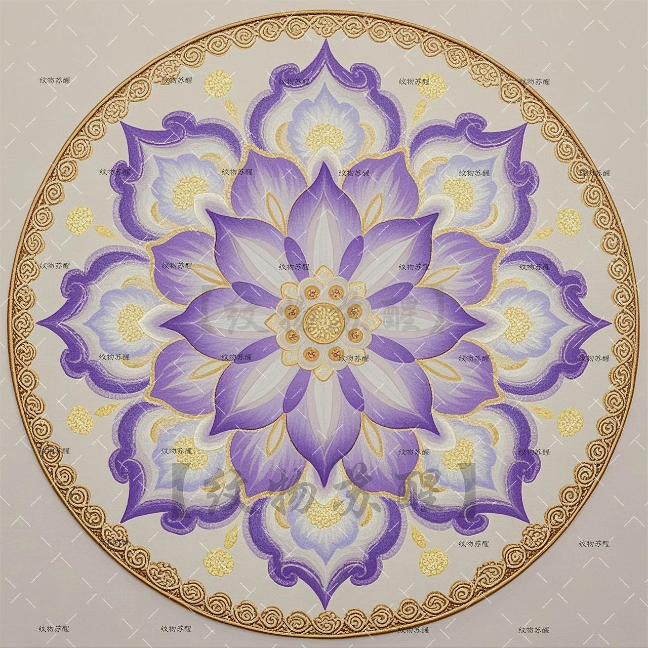 站酷设计精选 | 国风对称花卉纹样 宝相花 / 梅 / 茉莉曼陀罗素材-多模态AI