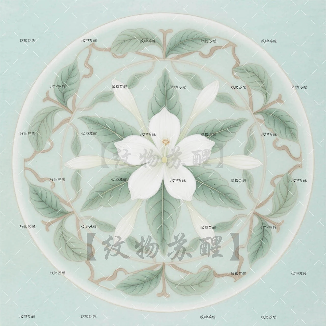 站酷设计精选 | 国风对称花卉纹样 宝相花 / 梅 / 茉莉曼陀罗素材-多模态AI