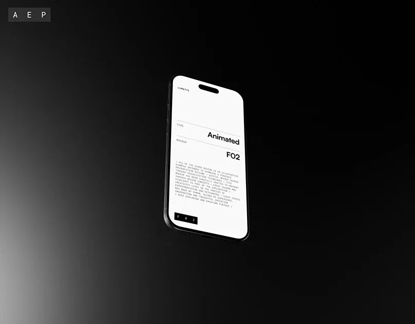 Behance 设计精选 | Animated iPhone Air Mockup F02-多模态AI