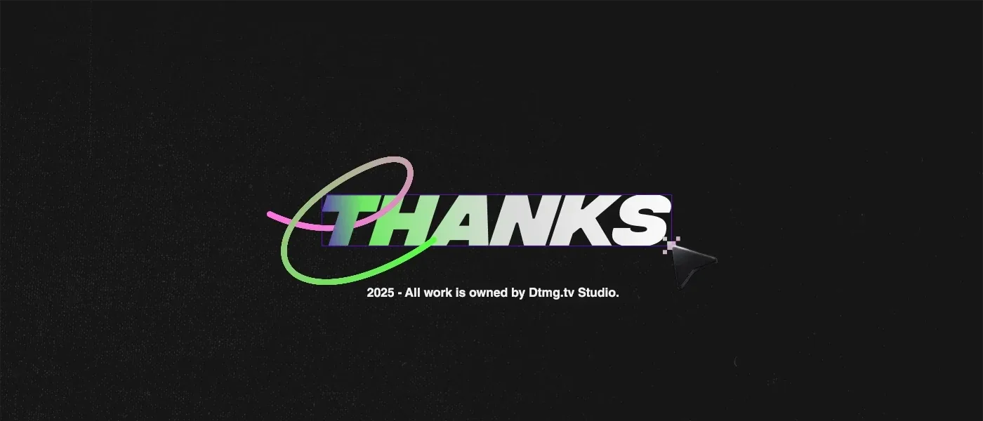 Behance 设计精选 | Dtmg.tv Studio * Showreel 2025-多模态AI